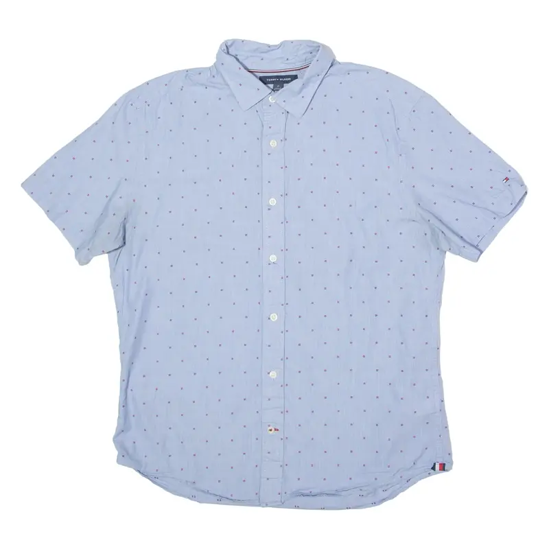 TOMMY HILFIGER Custom Fit Mens Shirt Blue M