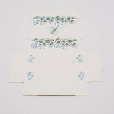 Flower Pattern Paper Gift Boxes
