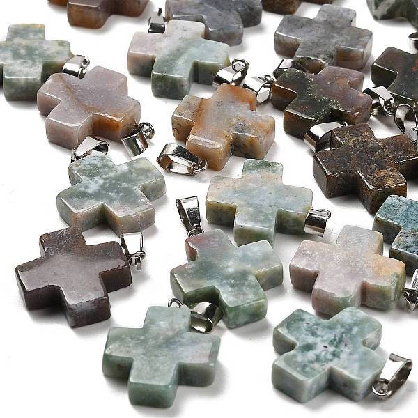 Natural Indian Agate Pendants