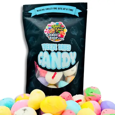 Freeze Dried Salt Water Taffy Mix Candy Snack Candies Sweet Chocolate Banana Peppermint Huckleberry Raspberry Cinnamon Creams...
