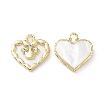 Alloy Micro Pave Cubic Zirconia Pendants