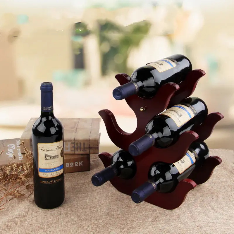 Wooden Wine Rack Decoration European Creative Wine Rack Wine Glass Rack | style: F
