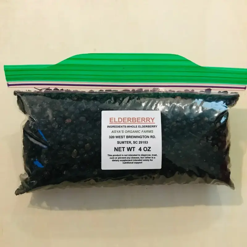 Organic Elderberry Tea/Dried Berries