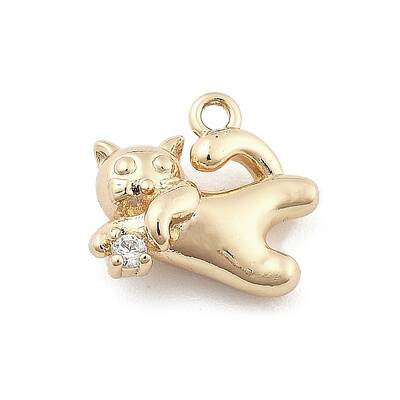 Brass Micro Pave Cubic Zirconia Pendants