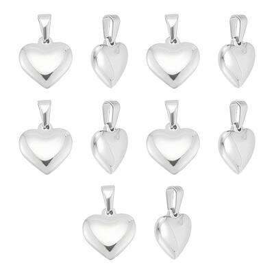 10Pcs 304 Stainless Steel Pendants
