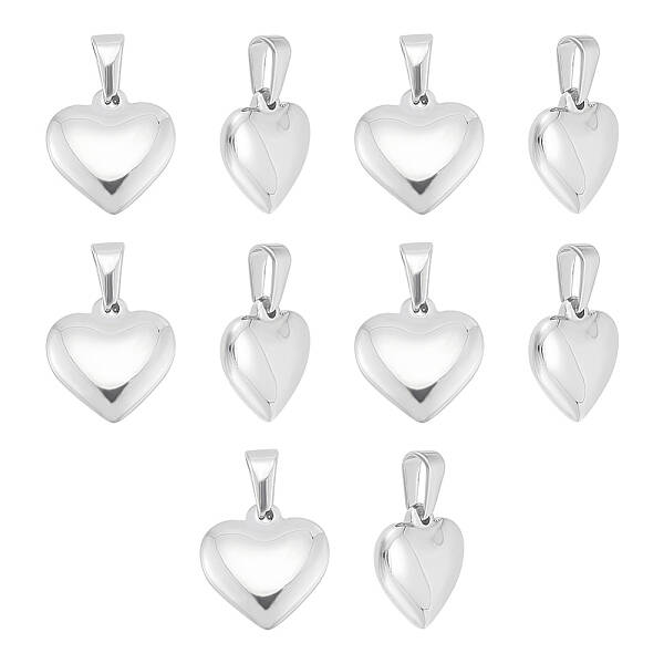 10Pcs 304 Stainless Steel Pendants