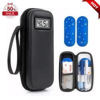 Insulin Cooler Travel Case with Temperature Display - Refrigerated  Cooler Travel Case Diabetic Travel Case with 2 TSA Approv...