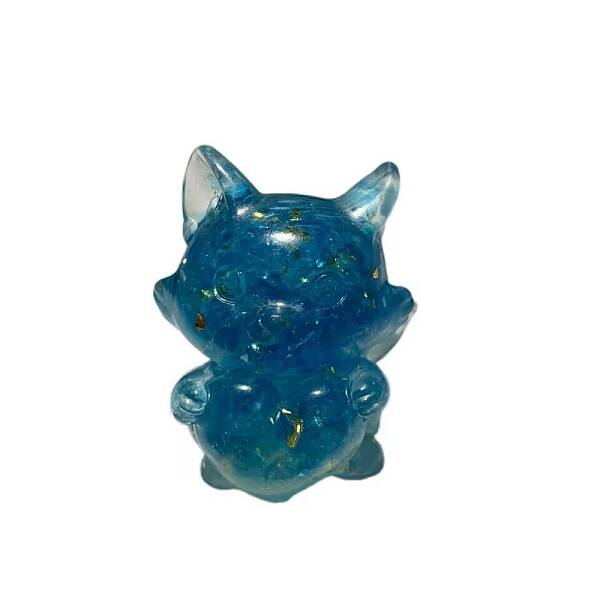 Resin Fox with Heart Display Decoration