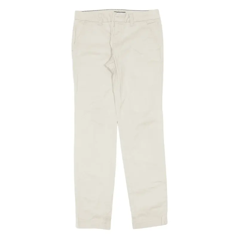 TOMMY HILFIGER Montauk Chino Trousers Beige Slim Straight Womens W29 L30