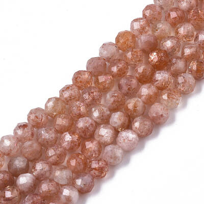 Natural Sunstone Beads Strands