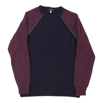 Armani Jeans Jumper - Medium Navy Wool