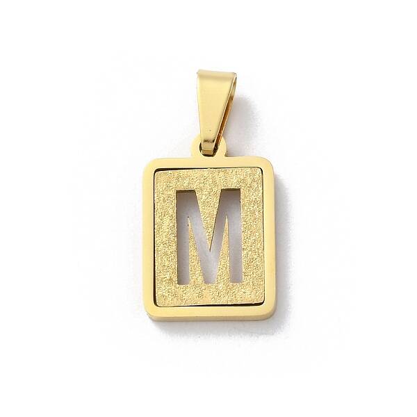 304 Stainless Steel Alphabet Pendants