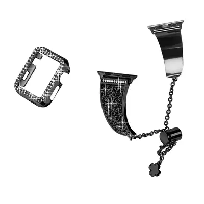 Rhinestone Decor Metal Watch Band for Summer Gift, 1 Count Multipurpose Luxury Replacement Watch Band for Women, Fashion Wea...