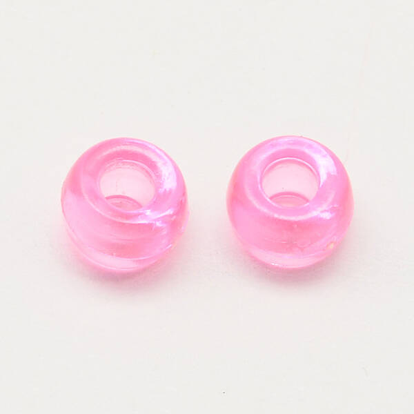 Transparent Acrylic European Beads