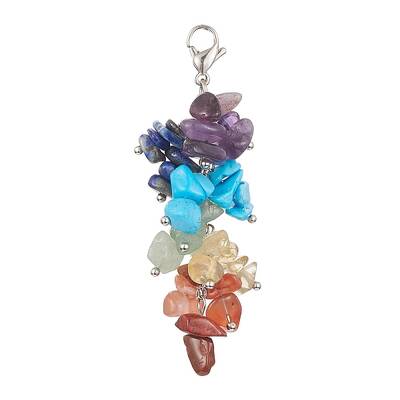 Chakra Natural & Synthetic Mixed Gemstone Chip Beaded Pendant Decorations