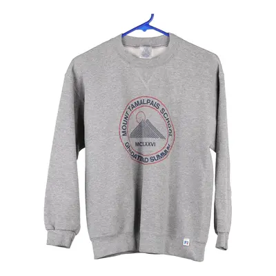 Age 10-12 Russell Athletic Sweatshirt - Large Grey Cotton