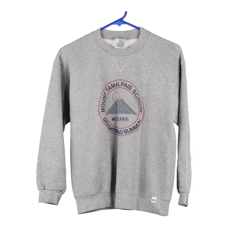 Age 10-12 Russell Athletic Sweatshirt - Large Grey Cotton