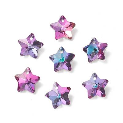 Electroplate Glass Charms