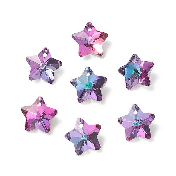 Electroplate Glass Charms