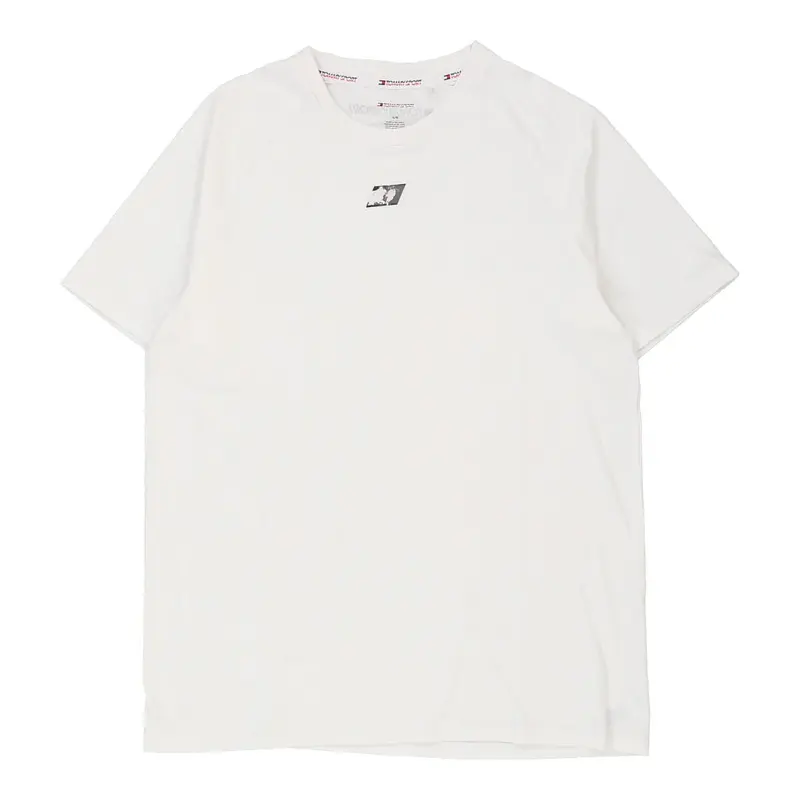 Tommy Hilfiger T-Shirt - Large White Cotton