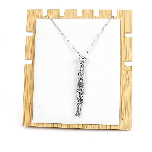 Non-Tarnish Stainless Steel Macrame Pouch Braided Gemstone Holder Pendant Necklace Making