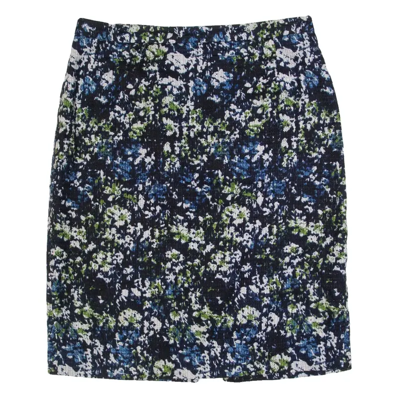 JIGSAW Womens Pencil Skirt Blue Knee Length Floral M