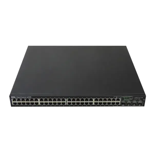 Dell 9CJNC | PowerConnect 6200 Series 6248P 48 x Ports PoE 10/100/1000Base-T + 4 x Shared SFP Ports Layer 3 Managed 1U Rack-m...