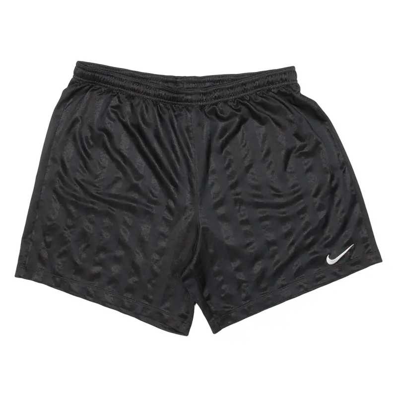 NIKE Mens Sports Shorts Black Striped 2XL W35