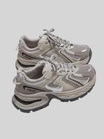 Women's Fashionable Lace Up Platform Sneakers, Casual Comfortable Breathable Sports Running Shoes, All-match Round Toe Chunky...