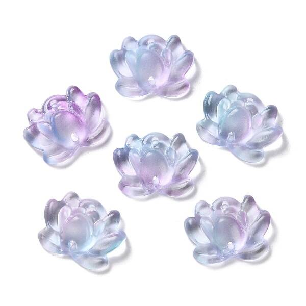 Transparent Glass Connector Charms