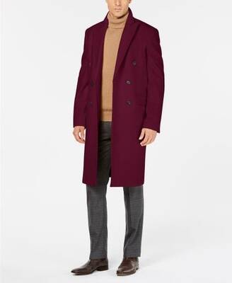 Mens Overcoat -Mens Long Wool Topcoats- Topcoat For Men-Mens Double breasted Overcoat - 