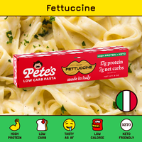 Pete’s Fettuccine Pasta – Low-Carb, High-Protein Italian