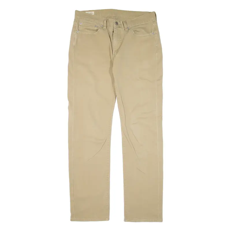 LEVI'S 514 BIG E Mens Trousers Beige Regular Straight W31 L32