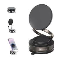 Vacuum Magnetic Suction Cup Car Phone Holder, Retractable Vacuum Magnetic Phone Mount, Full-Angle Rotating Cell Phone Holder ...