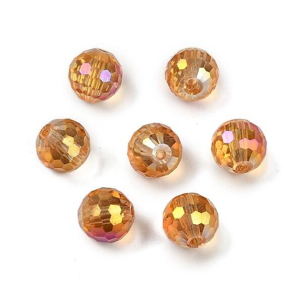 Transparent Electroplate Glass Beads