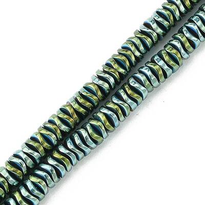 Electroplated Synthetic Non-Magnetic Hematite Beads Strands