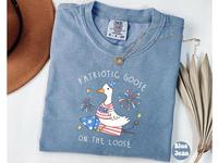 Silly Goose 4th of July Shirt, Patriotic Shirt, Independence Day Shirt, USA American Flag Shirt, Fourth of July Tee, Funny 4t...