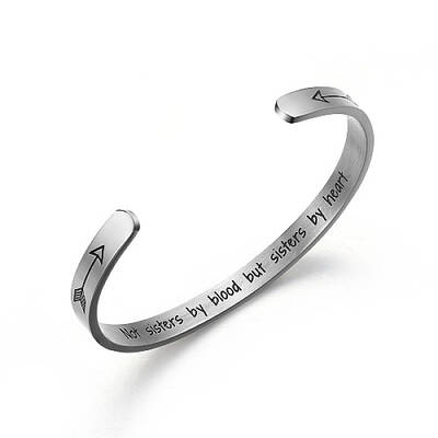 Tarnish Resistant Stainless Steel Cuff Bangle for Women