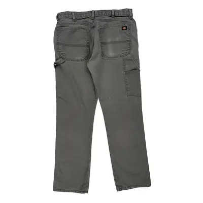 Dickies Carpenter Trousers - 34W 31L Grey Cotton Blend