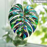 2D Flat Acrylic Material Color Window Style Window Decoration, Spring Interior Decoration, Window Porch Decoration, Home Wall...
