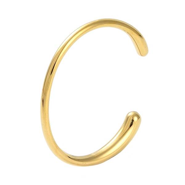 304 Stainless Steel Open Cuff Bangles for Women