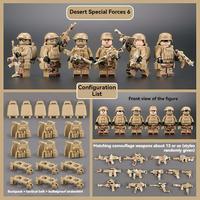 NWJ Military Building Blocks Sets - Army Soldiers Action Figures with Ghost Camo, Mini Building Toys for Boys Kids