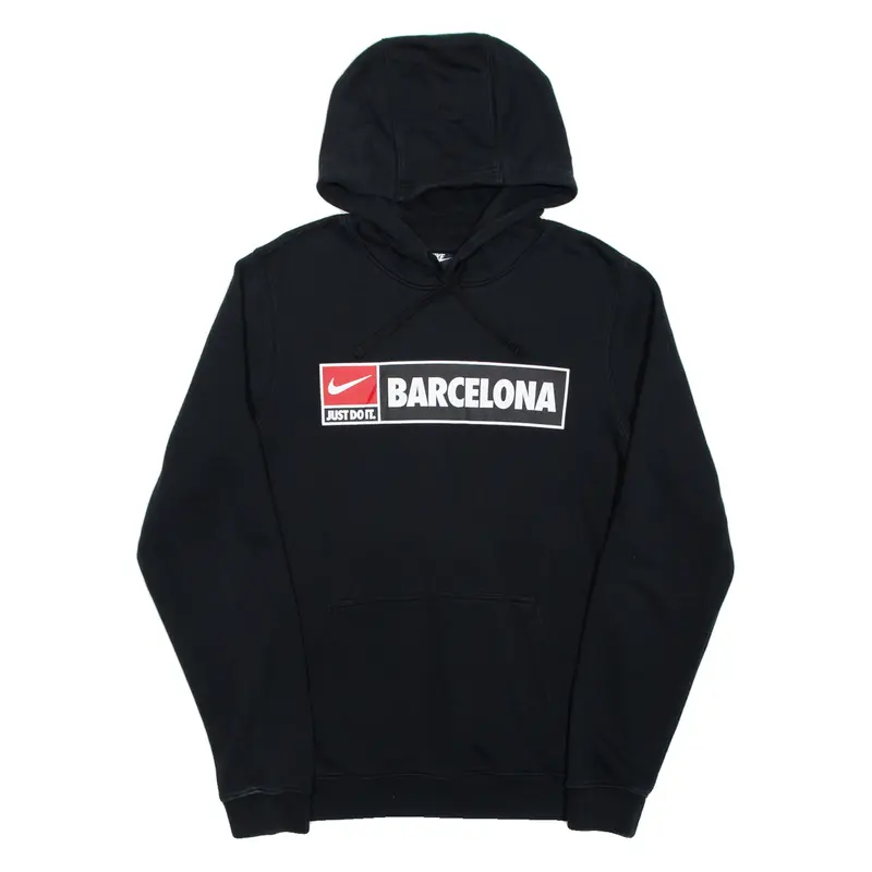 NIKE Barcelona Mens Black Hoodie S