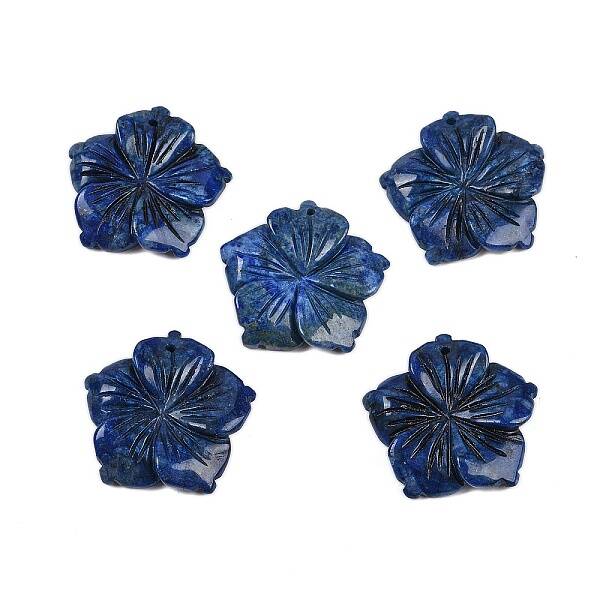 Natural Sodalite Carved Pendants