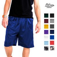 HILL Men's Active Mesh Shorts Basketball Shorts with Drawstrings 2 Pockets Lightweight Plain Casual Gym Shorts Hip Hop Harem ...