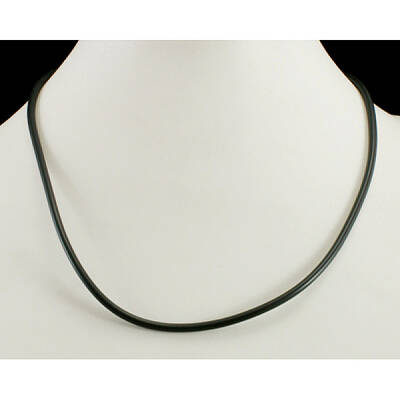 Rubber Cord with Brass Findings
