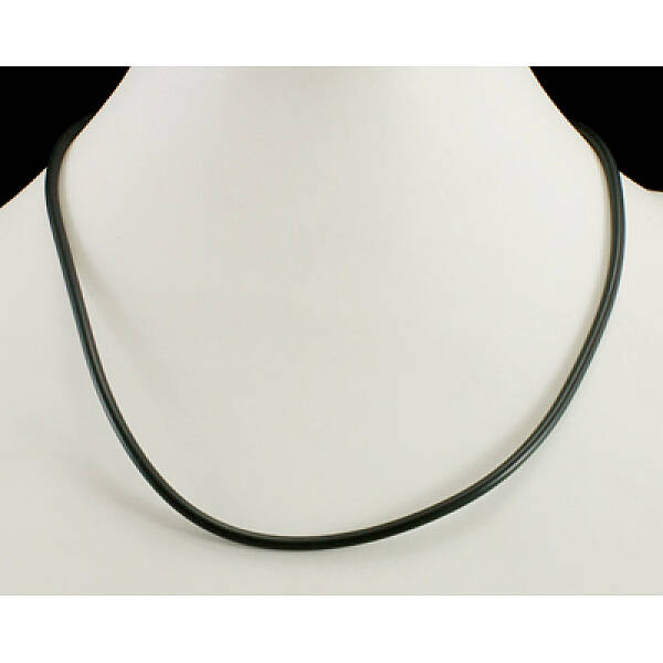 Rubber Cord with Brass Findings