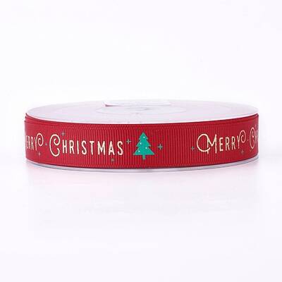 Polyester Grosgrain Ribbon for Christmas
