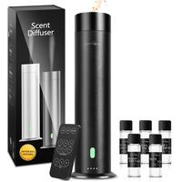 Waterless Essential Oil Hotel Collection Diffuser with Button, Premium Aluminum Alloy,20mL/120mL Capacity, 500-2000 Sq Ft Cov...