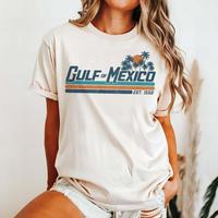 Gulf of Mexico Shirt Gulf Coast TShirt Texas Alabama Mississippi Florida Beach American Mexican Crewneck Graphic Printed Unis...